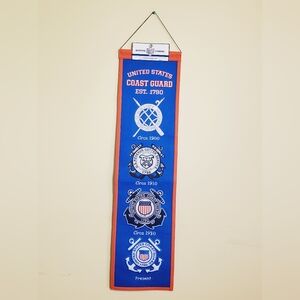 US Coast Guard Wool Blend Heritage Banner 32" × 8"